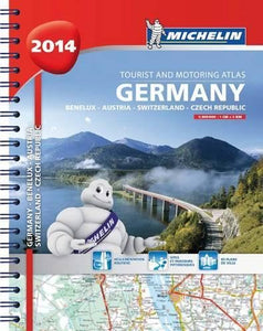 2014 Germany, Benelux, Austria, Switzerland, Czech Republic Road Atlas 