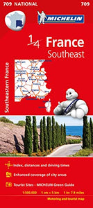 Southeastern France - Michelin National Map 709 