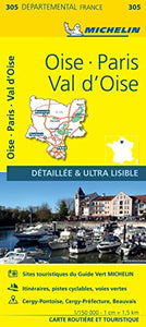 Oise, Paris, Val-d'Oise - Michelin Local Map 305 