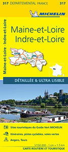 Indre-et-Loire Maine-et-Loire - Michelin Local Map 317 