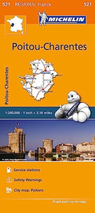 Poitou-Charentes - Michelin Regional Map 521 