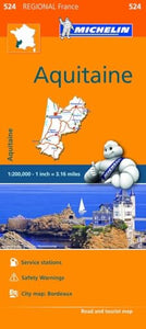 Aquitaine - Michelin Regional Map 524 