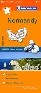 Normandy - Michelin Regional Map 513 