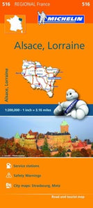 Alsace Lorraine - Michelin Regional Map 516 