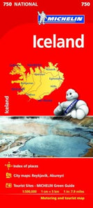 Iceland - Michelin National Map 750 