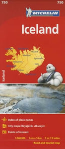 Iceland - - Michelin National Map 750 