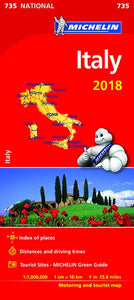 Italy 2018 National Map 735 