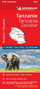 Tanzania & Zanzibar - Michelin National Map 810 