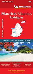 Maurice (Mauritius) - Michelin National Map 740 