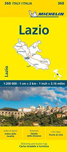 Lazio - Michelin Local Map 360 