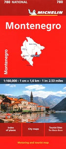 Montenegro - Michelin National Map 780 