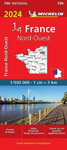 Northwestern France 2024 - Michelin National Map 706 