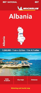 Albania - Michelin National Map 807 