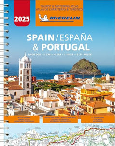 Spain & Portugal 2025 - Tourist and Motoring Atlas (A4-Spiral) 
