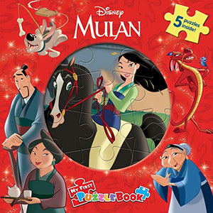 Disney Mulan My First Puzzle Book - Jigsaw Puzzles for kids, 10-page board book, 5 puzzles to enjoy 