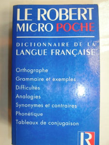 Micro Robert Poche Dictionnaire de La Langue Francaise 