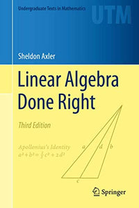 Linear Algebra Done Right 