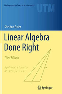 Linear Algebra Done Right 