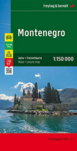 Montenegro Road Map 1:150 000 