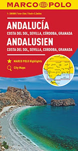 Andalusia, Costa Del Sol, Seville, Cordoba, Granada Marco Polo Map 