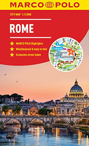 Rome Marco Polo City Map - pocket size, easy fold, Rome street map 