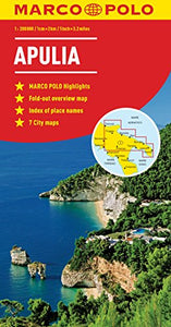 Apulia (Puglia) Italy Marco Polo Map 