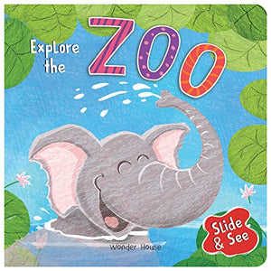 Slide and See - Explore the Zoo Sliding Novelty for Kids 