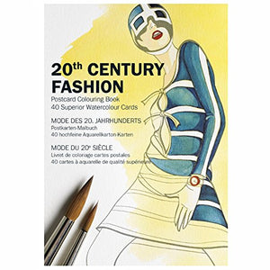 20th Century Fashion: Postcard Colouring Book 