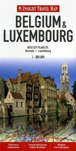 Insight Guides Travel Map Belgium & Luxembourg 