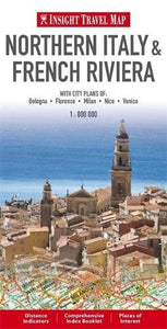 Insight Guides Travel Map Northern Italy & French Riviera 