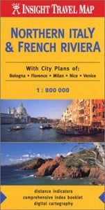 Northern Italy and French Riviera Insight Travel Map 