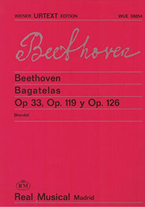 Beethoven Bagatelles Op33, Op 119, Op 126 