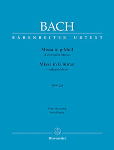 BARENREITER BACH J.S. - MISSA IN G MINOR BWV 235 LUTHERAN MASS - VOCAL SCORE Classical sheets Choral and vocal ensembles 