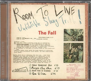 The Fall - Room To Live: Undilutable Slang Truth! 