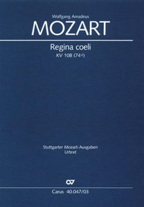 Wolfgang Amadeus Mozart-Regina coeli in C-Solo S, SATB and Orchestra 