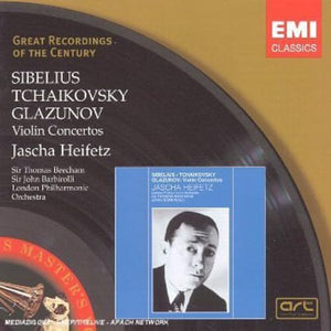 Jascha Heifetz - Sibelius; Tchaikovsky; Glazunov: Violin Concertos 