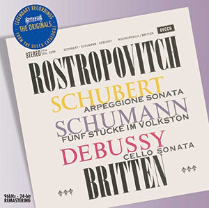 Mstislav Rostropovich Benjamin Britten - Schubert/Schumann/Debussy: Works for Cello & Piano (DECCA T 