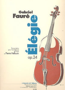 Faure: Élégie, Op. 24 Transcription Pour Contrebasse Et Piano. Sheet Music for Double Bass 