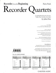 Recorder From The Beginning Quartets Parts 