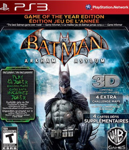 Batman Arkham Asylum: Game Of The Year 