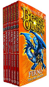 Beast Quest Box Set Pack: Series 1-6 books, (Arcta the Mountain Giant, Epos the Flame Bird, Ferno the Fire Dragon, Nanook the Snow Monster, Sepron ... Serpent, Tagus the Horse-Man) 