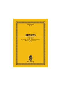 EULENBURG BRAHMS JOHANNES - QUINTET B MINOR OP.115 - CLARINET AND STRING QUARTET Classical sheets Pocket score 