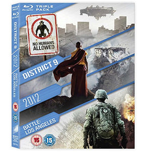 District 9 / 2012 / Battle: Los Angeles Triple Pack [Blu-ray] [Region Free] 