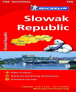 Slovak Republic - Michelin National Map 756 