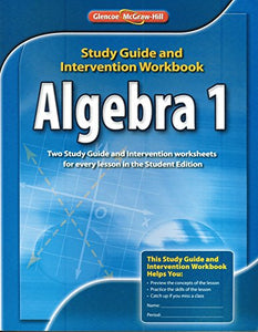 Algebra 1, Study Guide and Intervention Workbook 