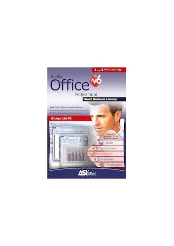 Ability office professional for 10 Users 20 pc commercial use.