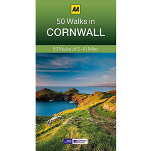 AA 50 Walks In Cornwall, Brown, One Size 