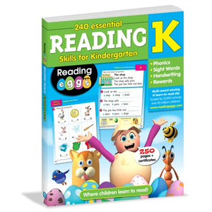 Reading for Kindergarten Workbook - 240 Essential Reading Skills (Reading Eggs) 