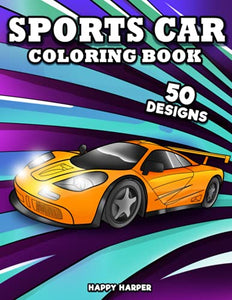 Sports Car Coloring Book 