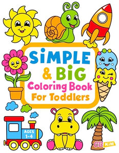 Simple & Big Coloring Book for Toddler 